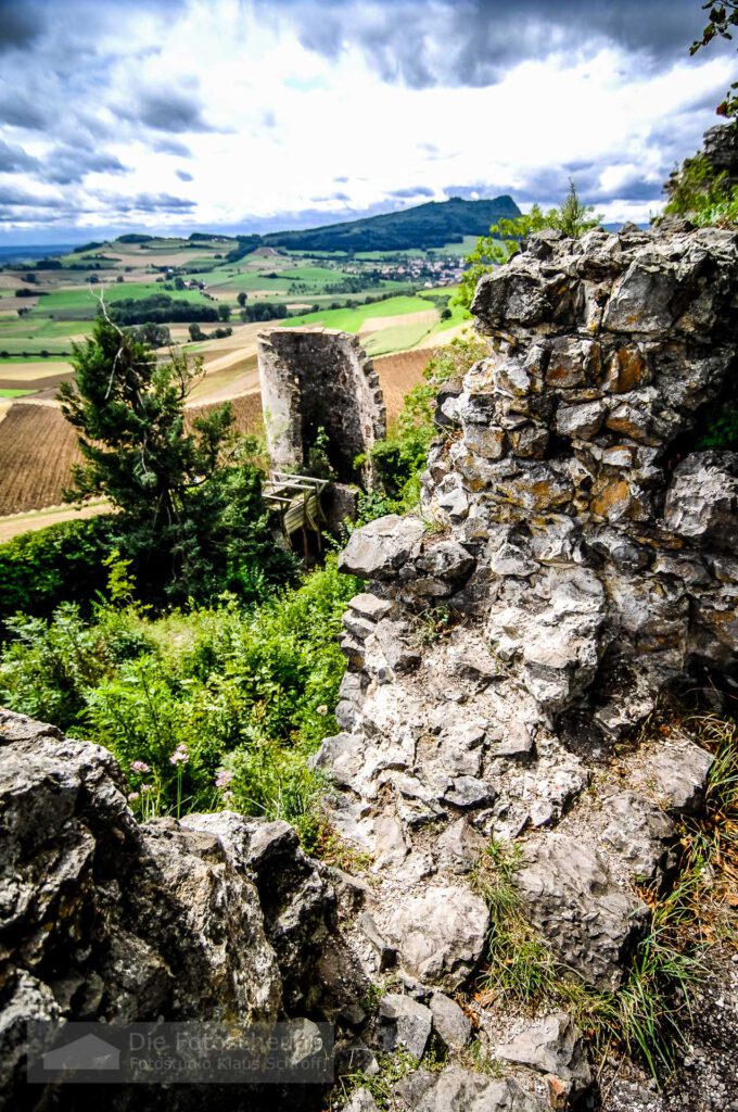 Blick auf den Hohenstoffel vom Mägdeberg