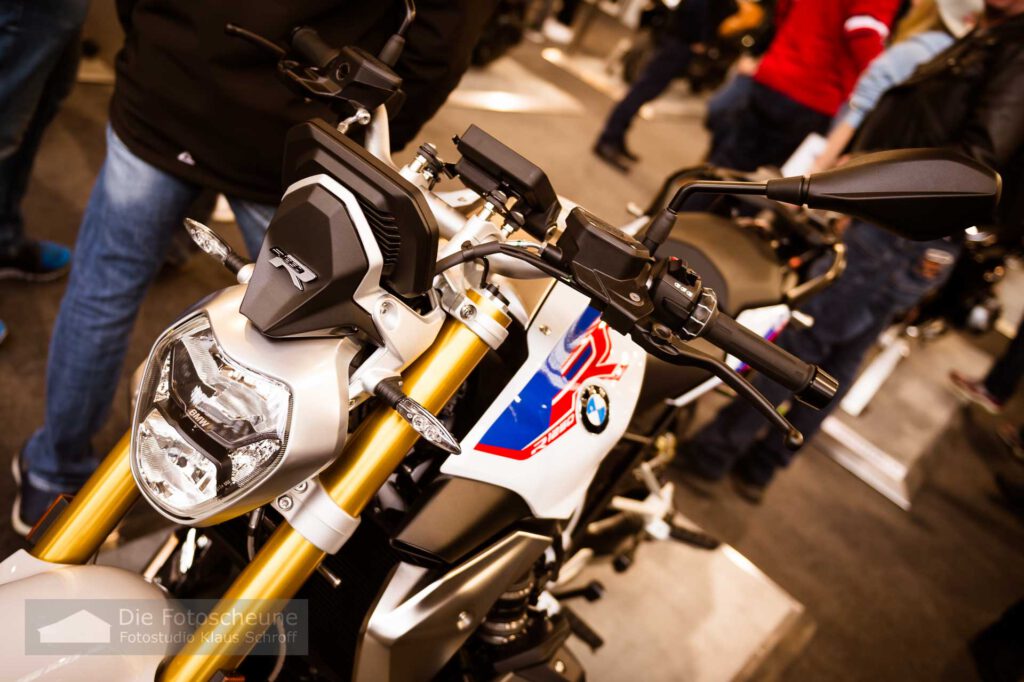 Motorrad auf der Motorradwelt in Friedrichshafen