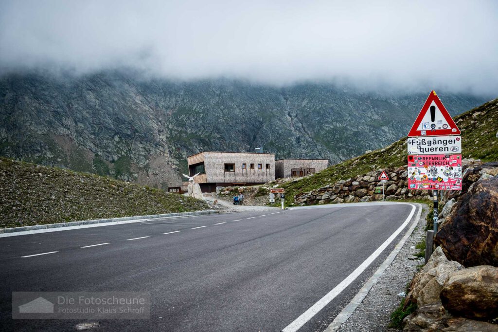 Grenzübergang Timmelsjoch Österreich Italien