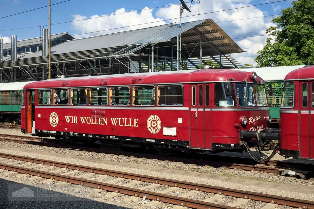 Wir wollen Wulle Schienenbus in Kontstanz