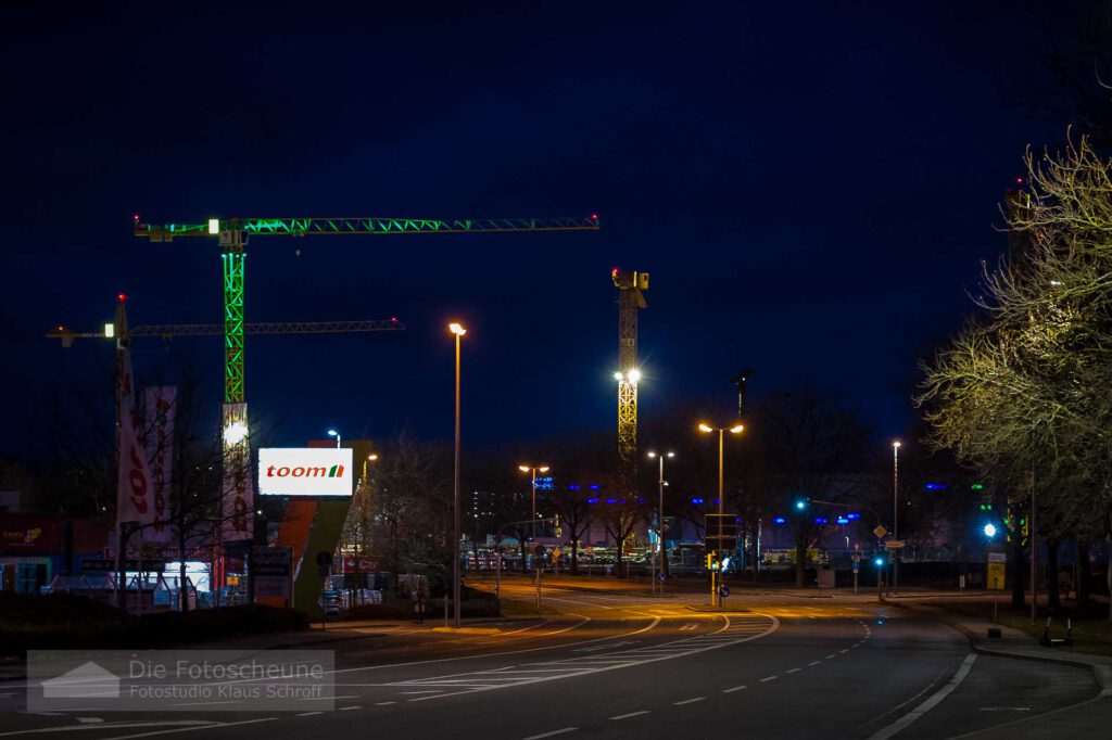 Baustelle flugfeld klinikum