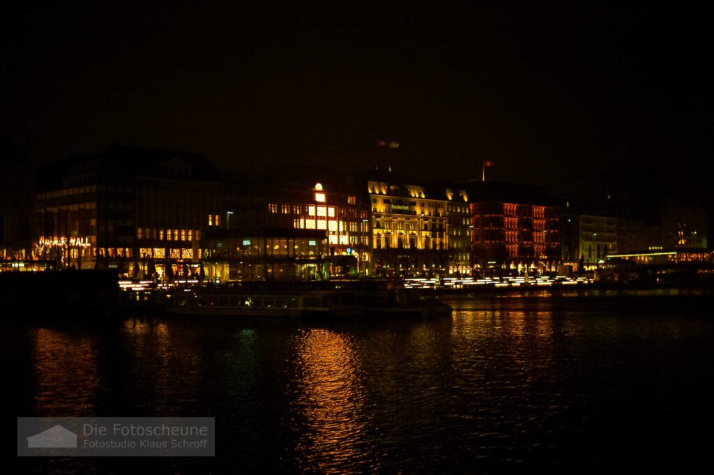 Hamburg Nacht an der Alster