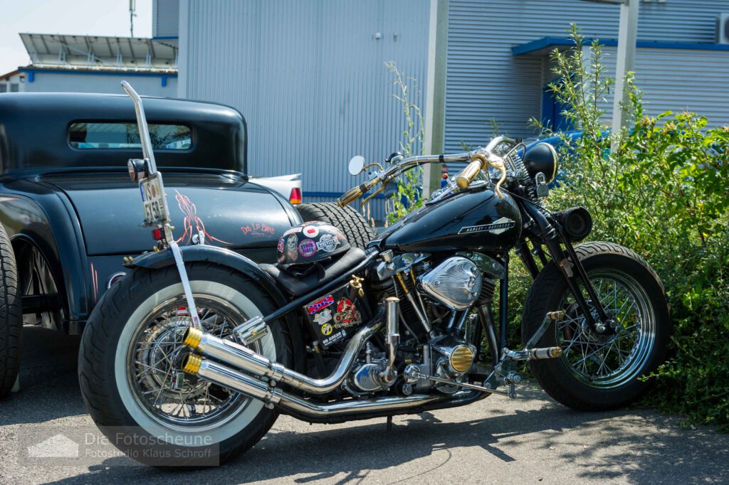 Harley auf dem US Car Meet Donaueschingen