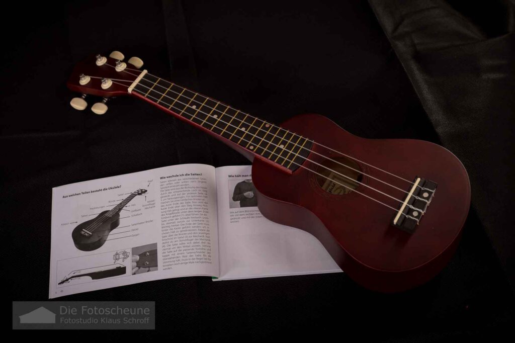 Ukulele mit Handbuch