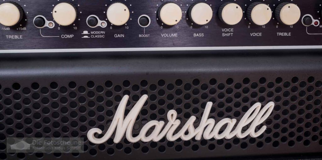 Marshall Bass Verstärker Regler
