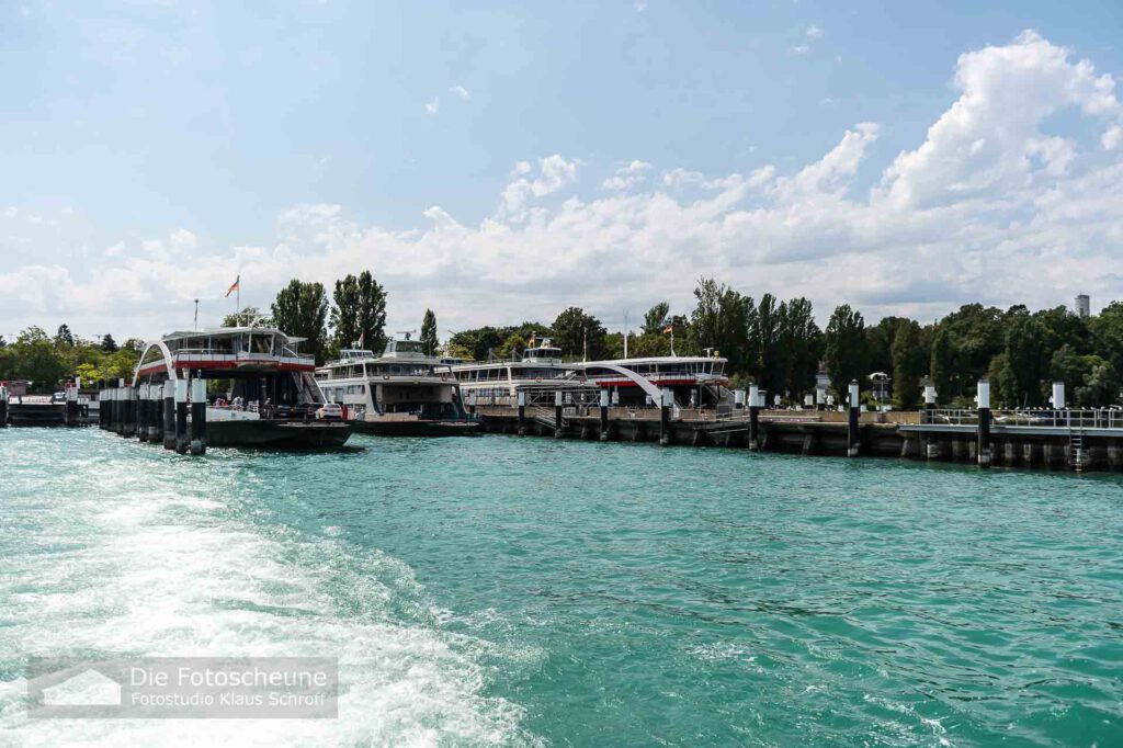 Fährhafen Konstanz Staad mit Autofähre